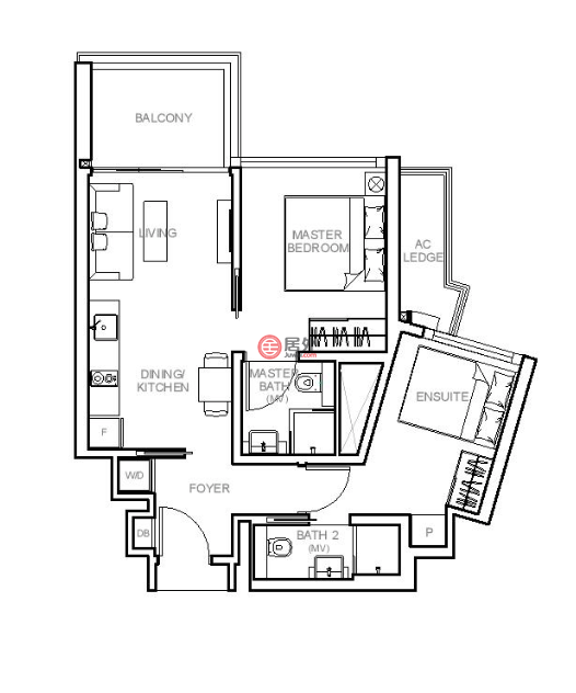 新加坡SingaporeSingapore的公寓，Sophia Hills, 13 Mount Sophia，编号76182059