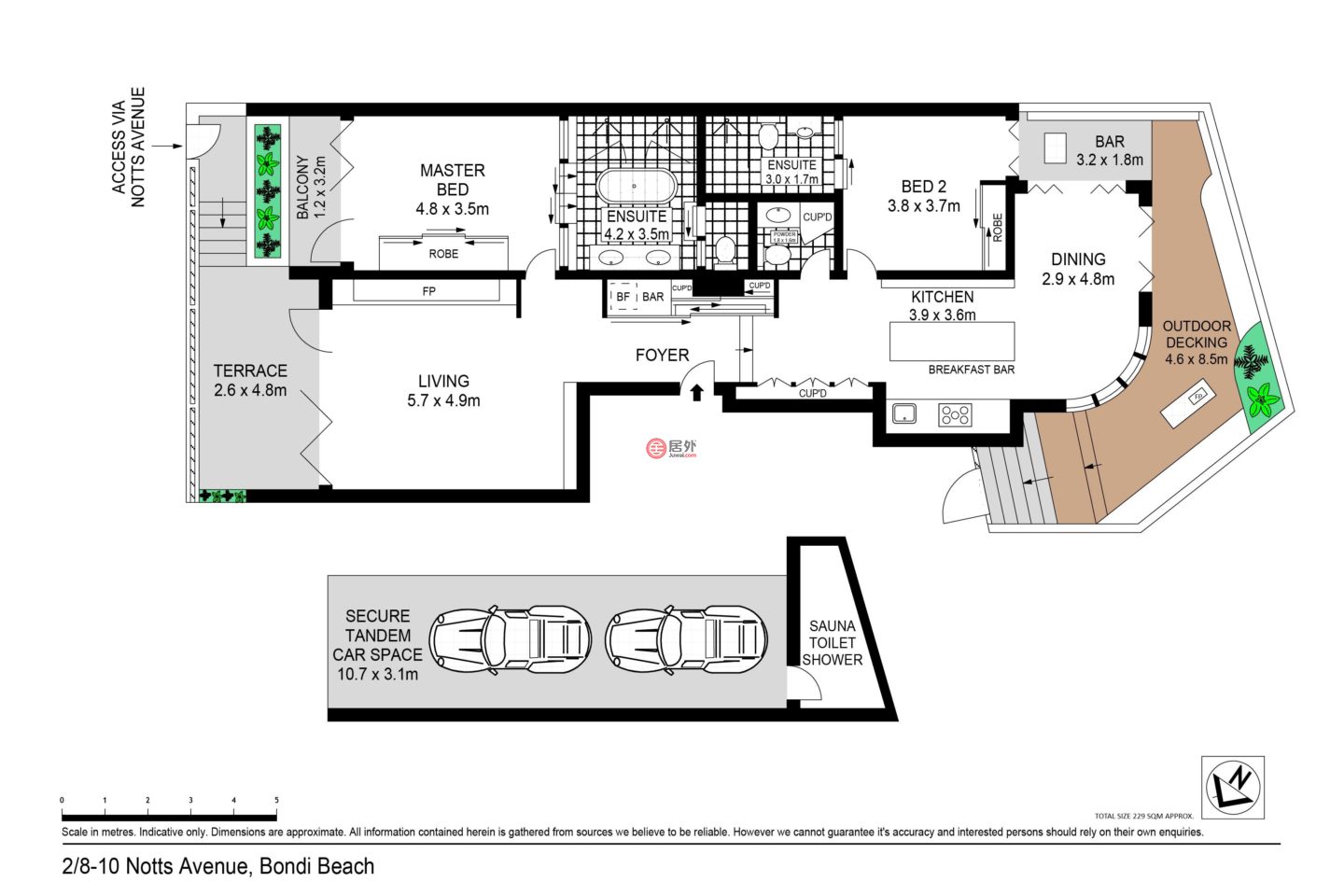 澳大利亚新南威尔士州Bondi Beach的公寓，2/8-10 Notts Avenue，编号76430400