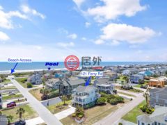 美国北卡罗莱纳州霍顿海滩的独栋别墅，121 Ferry Road，编号77854516