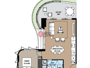 澳大利亚西澳大利亚州珀斯的公寓，1 Saintly Entrance, Burswood，编号77898107